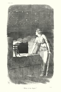 Sir John Tenniel Karikatur: "Was ist mit der Nacht?" von John (after) Tenniel
