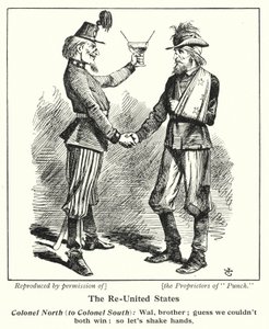 Die wiedervereinigten Staaten von John (after) Tenniel