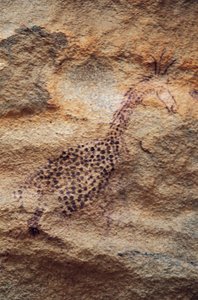 Giraffe, Höhlenmalerei, Pastorale Periode (4000-2500 v. Chr.), Tassili n