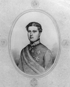 Porträt von Ferdinand IV. von Habsburg-Lothringen (1835-1908), letzter Großherzog der Toskana von 1859 bis 1860, Gravur von Walter Charles Mills