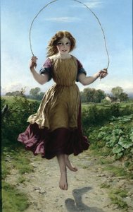 Mädchen beim Seilspringen, 1863