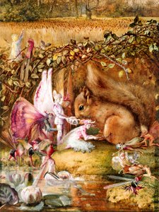 Das verwundete Eichhörnchen von John Anster Fitzgerald