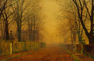 Abendglühen von John Atkinson Grimshaw