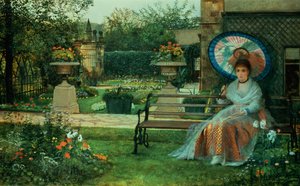 Im Plesaunce, Knostrop Hall, Leeds, 1875 von John Atkinson Grimshaw