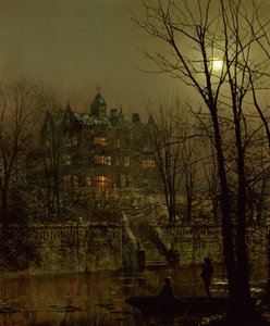 Knostrop Old Hall, Leeds von John Atkinson Grimshaw