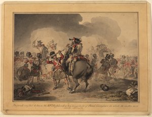 42. Highlanders bei Waterloo, 1815 von John Augustus Atkinson