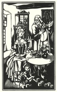 Illustration für Tristram Shandy von Laurence Sterne von John Austen