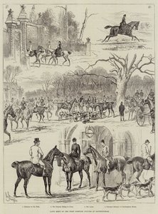 Lawn Meet der West Norfolk Hounds in Sandringham von John Bagnold Burgess