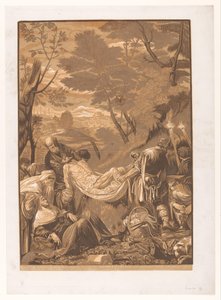 Grablegung (Serie: Kunstwerke von venezianischen Meistern) von John Baptist Jackson