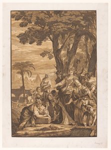 Moses wird von der Tochter des Pharao gefunden von John Baptist Jackson
