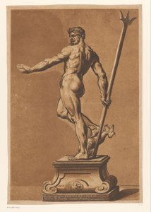 Statue des Neptun Kunstwerke venezianischer Meister (Serientitel) Opera selectiora (Serientitel) von John Baptist Jackson