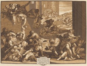 Das Massaker der Unschuldigen von John Baptist Jackson, after Jacopo Tintoretto