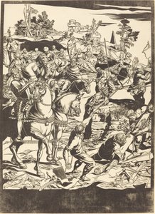 Die Kreuzigung [linke Tafel] von John Baptist Jackson after Jacopo Tintoretto