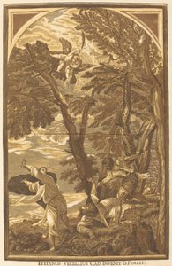 Der Tod des heiligen Petrus Martyr von John Baptist Jackson after Titian