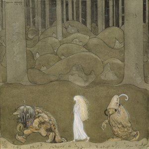 Die Prinzessin und die Trolle von John Bauer