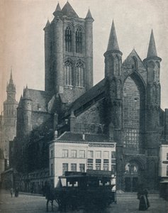 Die Kathedrale von St. Bavo, Gent, Belgien, ca. 1900-1914-1915
