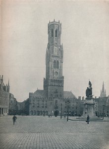 Der Markt und der Belfried, Brügge, Belgien um 1900 1914-1915