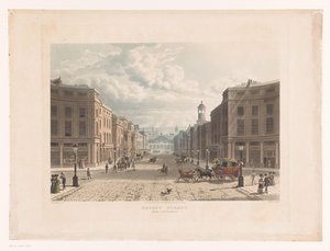 Gezicht op Regent Street, Londen vanaf Picadilly Circus