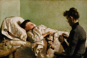 Das kranke Kind, 1893 von John Bond Francisco