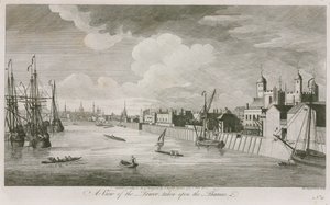 Ein Blick auf den Tower of London vom Fluss Thames aus von John Boydell