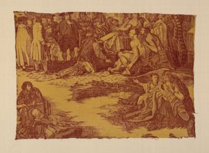 Fragment mit dem Titel "William Penns Vertrag mit den Indianern" von John Boydell