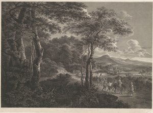 Landschaft mit gefangenen Räubern