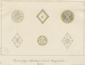 Blithfield Kirche - bemaltes Glas (1823)