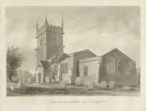 Blore Kirche von John Buckler