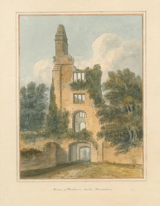 Dorset - Sherborne - Ruinen des Schlosses, 1802 von John Buckler