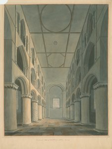Waltham Abtei - Innenansicht von John Buckler