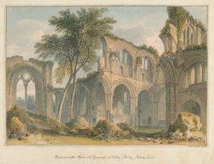 Hampshire - Netley Abbey - Überreste, 1823