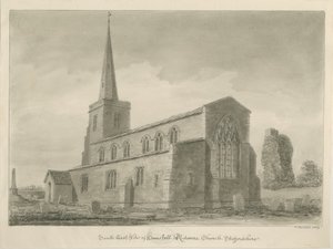 Hamstall Ridware Kirche von John Buckler