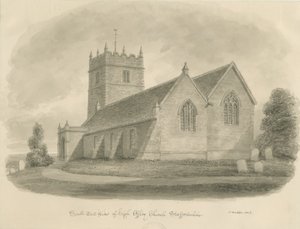 High Offley Kirche von John Buckler