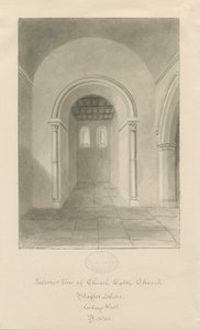 Innenraum der Church Eaton Kirche von John Buckler