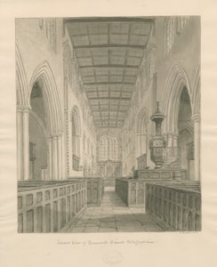 Innenraum der Tamworth Kirche von John Buckler