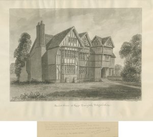 Kingswinford - Bradley Hall: Sepia-Zeichnung