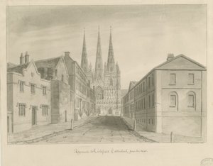 Lichfield Kathedrale von John Buckler