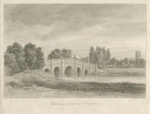 Penkridge Stadt - Bull Brücke von John Buckler