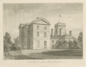 Ranton Abbey [Priory]: Sepiazeichnung, 1842