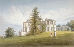 Südwestansicht von Bromley Hill, Bromley, Kent, 1815 von John Buckler