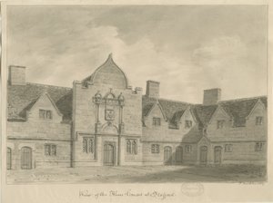 Stafford - Armenhäuser: Sepia-Zeichnung, 1837