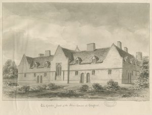 Stafford - Almosenhäuser: Sepiazeichnung, 1841 von John Buckler