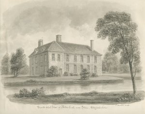 Stone - Aston Hall: Sepia-Zeichnung von John Buckler