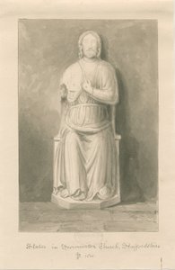 Swynnerton Kirche - Statue von Jesus Christus
