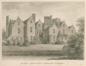 Tamworth - Das Grabenhaus: Sepia-Zeichnung