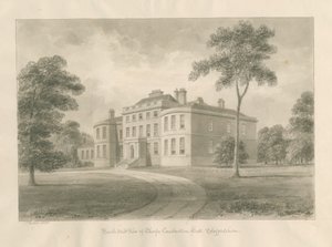Thorpe Constantine Hall: Sepia-Waschzeichnung, 1848