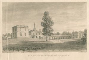 Tixall Hall - Ställe: Sepia-Zeichnung, 1841