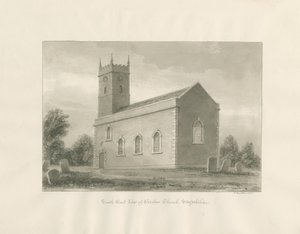 Warslow Church: Sepia-Zeichnung