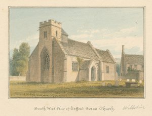 Wiltshire - Teffont Evias Kirche von John Buckler