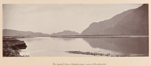 Der Kabul-Fluss, Jellallabad, Schauplatz der Katastrophe, 1879